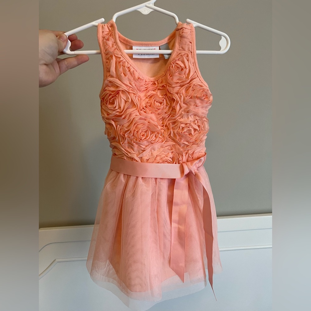 Peach Chiffon Girl’s Dress
